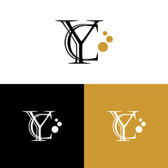 initials YC logo vector