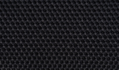 Pattern of black knit material