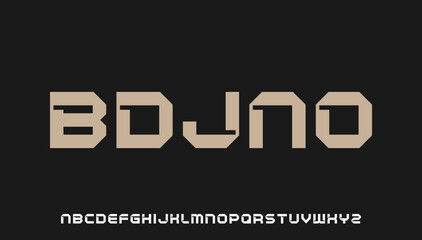 modern stylish capital alphabet letter logo design - obrazy, fototapety, plakaty