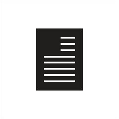 paper vector icon line template