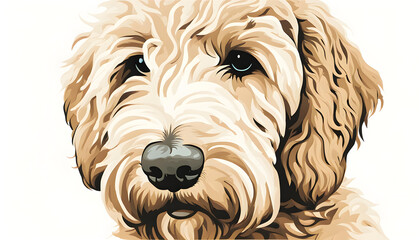 Isolate Goldendoodle Retrievers