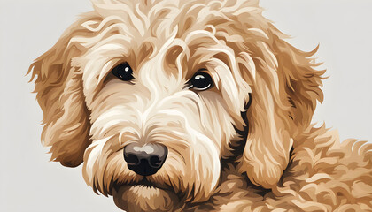 Isolate Goldendoodle Retrievers