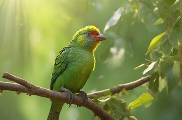 Obraz premium blue and yellow parrot