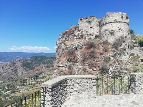 fortress in the gerace town, Italy