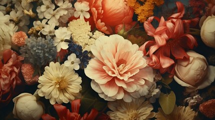 Floral Flourish: Vintage Charm in Full Bloom