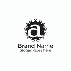 Logo branding for company website or creative minimal letter a logo design