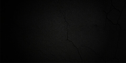 abstract black background blank concrete wall grunge stucco cracked texture.