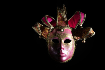 Venetian Carnival mask, vintage accessory for a costume event, traditional festival