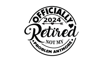 Officially Retired 2024 Vector and Clip Art