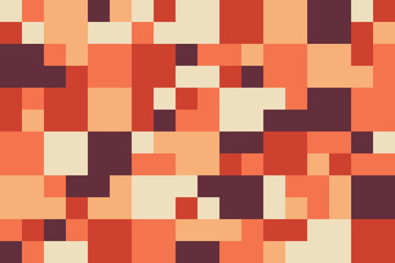 Geometric abstract seamless pattern with colorful square tiles endless ornament texture. Modern vector background.	