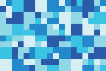 Geometric abstract seamless pattern with colorful square tiles endless ornament texture. Modern vector background.	