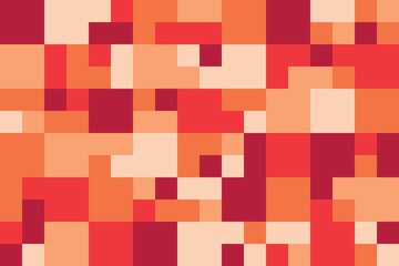 Geometric abstract seamless pattern with colorful square tiles endless ornament texture. Modern vector background.	
