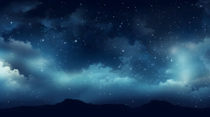 Sophisticated desktop wallpaper with night sky and shimmering stars