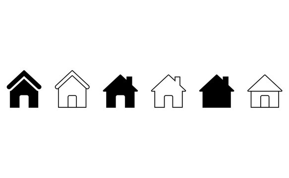 set of houses icon vector illustration