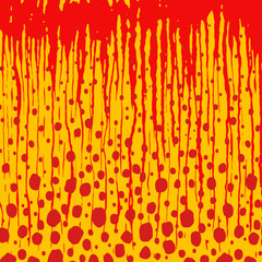 abstract orange background red blood yellow