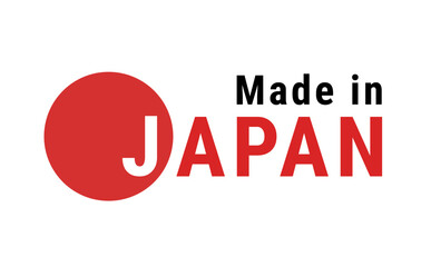 高品質な日本製の品質表示タグ素材アイコン(Made in Japan)