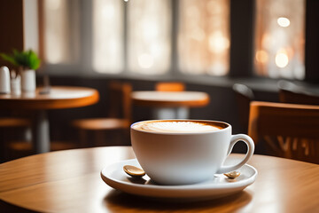 穏やかなカフェの雰囲気　Serene Atmosphere of a Café