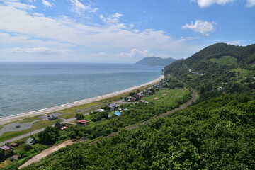 The view of countryside in Hokkaido, Japan