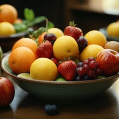 Naklejka na ściany i meble fruit in a bowl