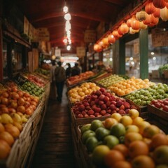Fototapeta na wymiar fruit and market