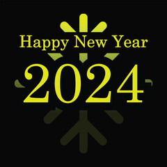 Happy new year 2024 logo, 2024 logo. happy new year
