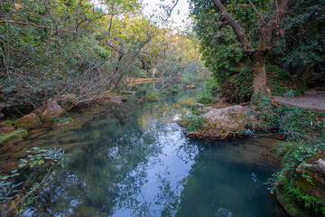 Naklejka na ściany i meble The Kurşunlu Waterfall (Turkish: Kurşunlu Şelalesi) is located 19 km from Antalya, Turkey.
