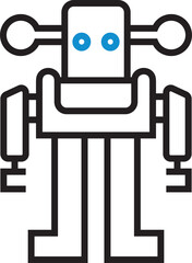Humanoid Robot Icon