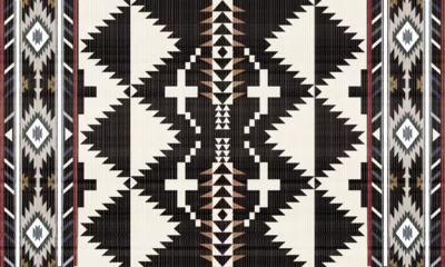 Papier Peint photo Lavable Style bohème Pendleton spider rock. Navajo tribal vector seamless pattern. Native American ornament. Ethnic South Western decor style. Boho geometric ornament. Vector seamless pattern. Mexican blanket, rug. Woven 