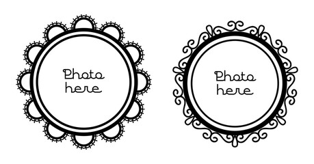 Photo frames collection of lace