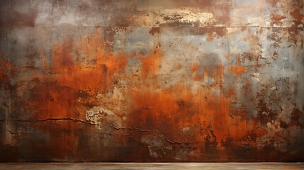 Grunge metal background featuring a rusty metal text