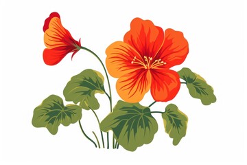 Nasturtium icon on white background