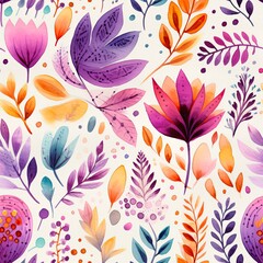seamless pattern with flowers