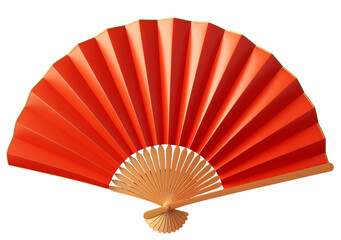 Red Chinese paper folding fan