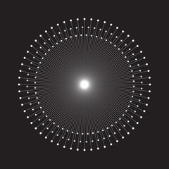 Glowing lights effect, flare, explosion and stars. Special effect isolated on transparent background