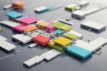 Macro photography, axis shift photography, creative poster