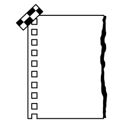 black checkered note y2k retro digital planner goodnotes sticker sticky memo paper banner Blank schedule Bookmarks. 