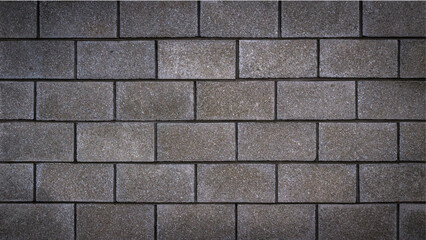 grey brick wall vector