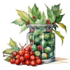 currant berries in a jar