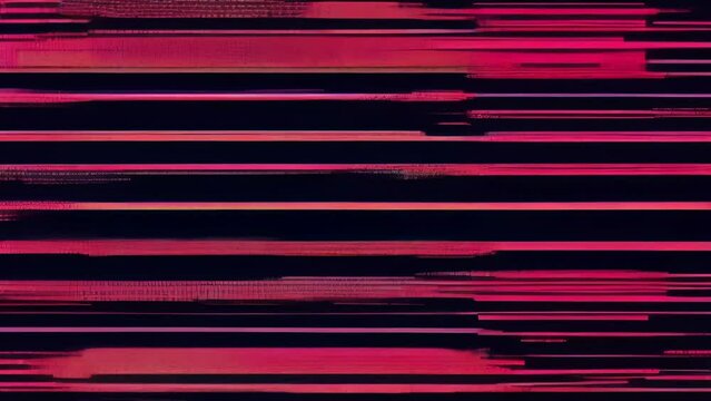 Glitchy red and black stripes on a tv screen