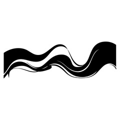 Simple Wave Element Vector Illustration