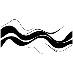 Simple Wave Element Vector Illustration