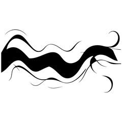 Simple Wave Element Vector Illustration