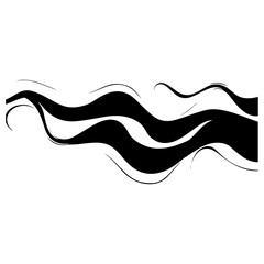 Simple Wave Element Vector Illustration