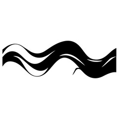 Simple Wave Element Vector Illustration