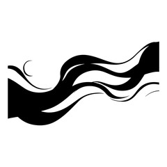 Obraz premium Simple Wave Element Vector Illustration