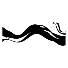 Obraz premium Simple Wave Element Vector Illustration