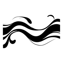Simple Wave Element Vector Illustration
