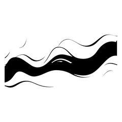 Obraz premium Simple Wave Element Vector Illustration