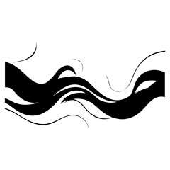 Simple Wave Element Vector Illustration