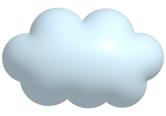 cloud 3d render isolated